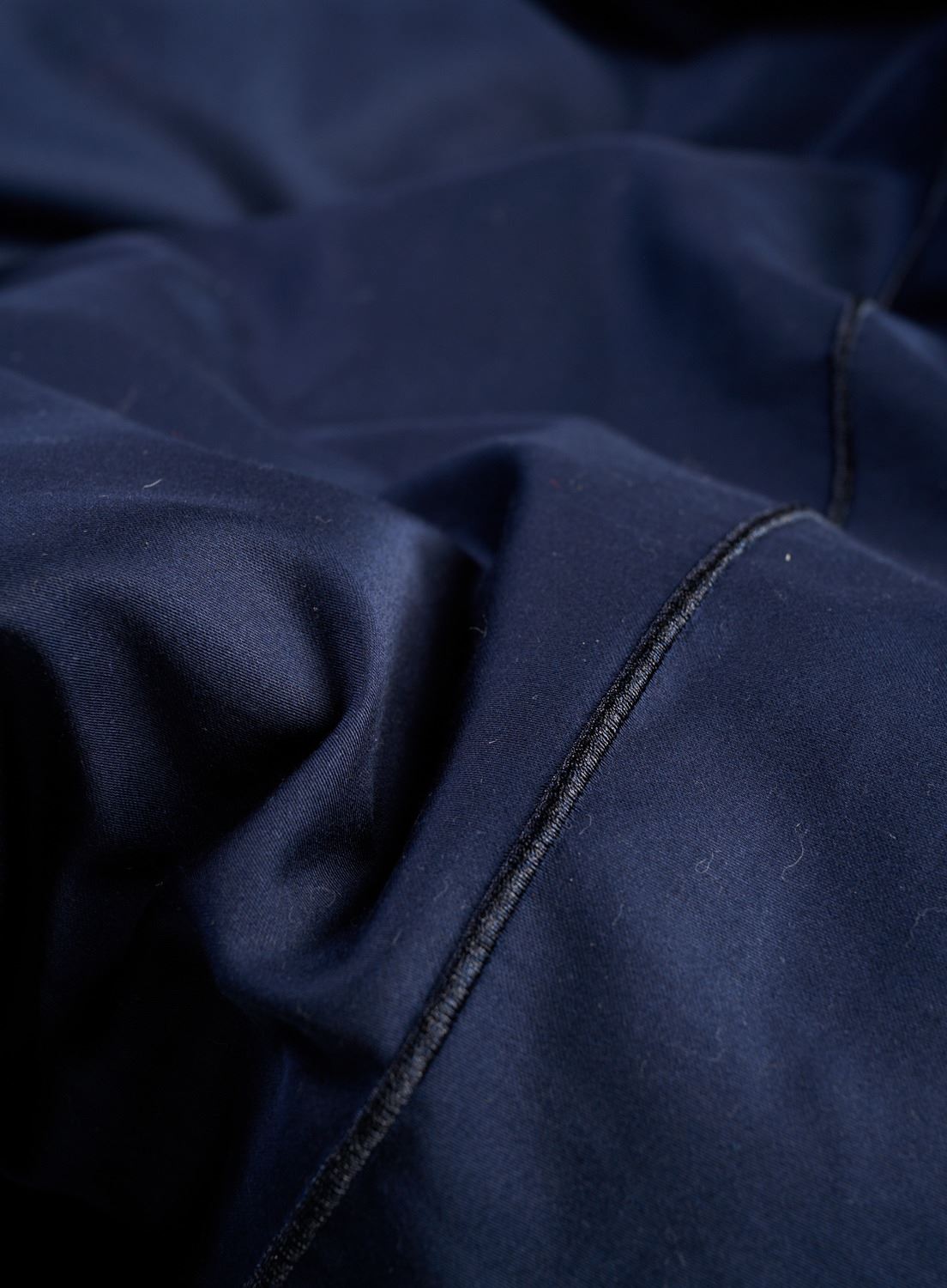 Egyptisk bomull sateng sengesett blå - 4