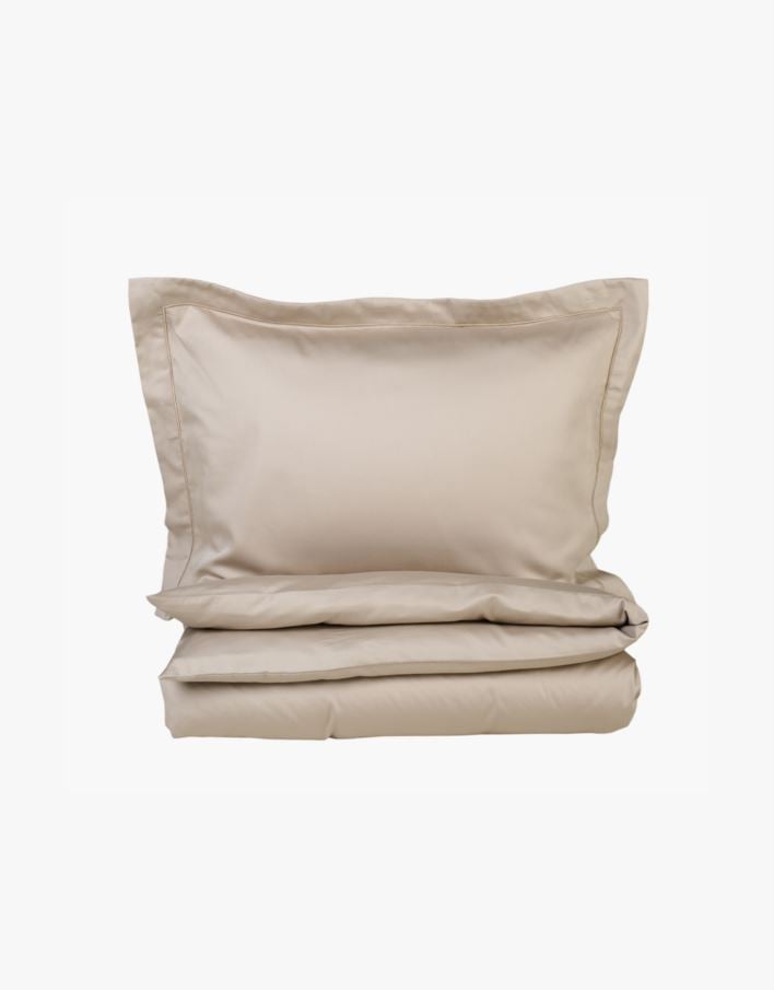 Egyptisk bomull sateng sengesett sand - 140x200 cm sand - 1