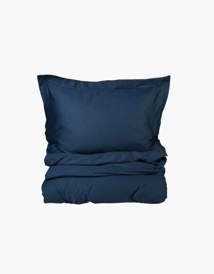 Egyptisk bomull sateng sengesett tåkeblå - 200x220 cm tåkeblå - 1