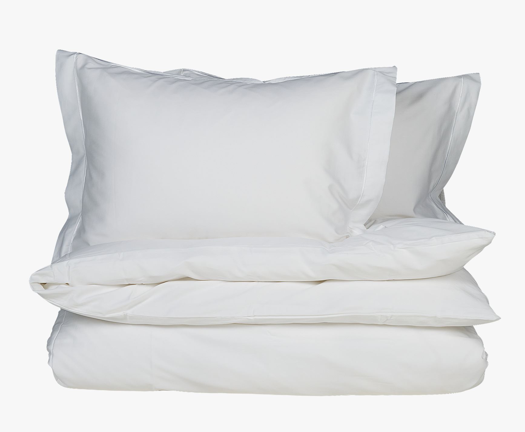 Egyptisk bomull sateng sengesett hvit - 200x220 cm hvit - 1