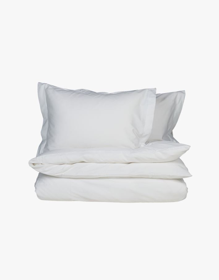 Egyptisk bomull sateng sengesett hvit - 200x220 cm hvit - 1