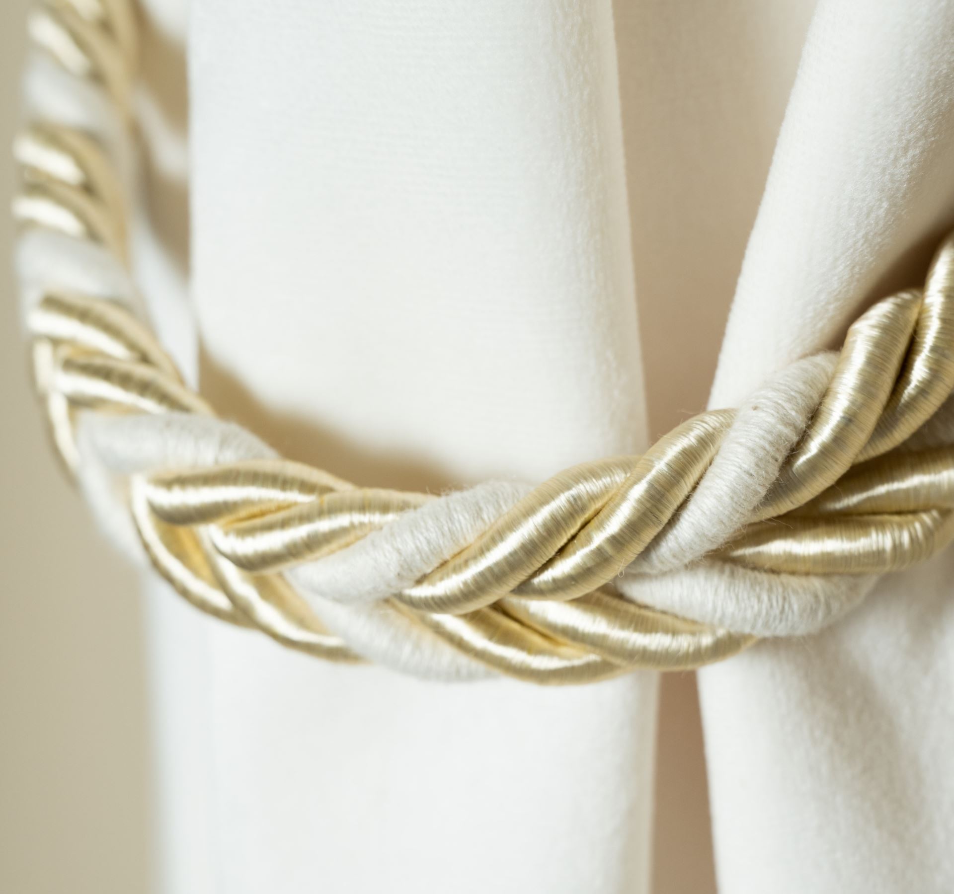 Gardinbånd beige - 2