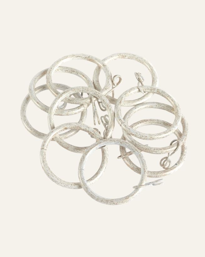 Gardinringer 10 stk multi hvit - 10 stk multi hvit - 1