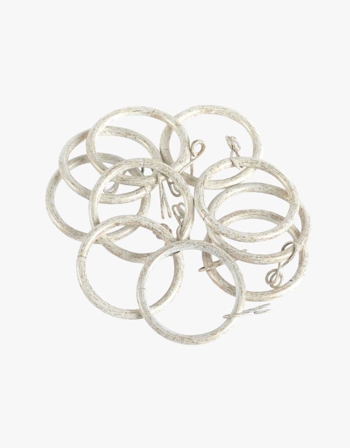 Gardinringer 10 stk multi hvit - 10 stk multi hvit - 1