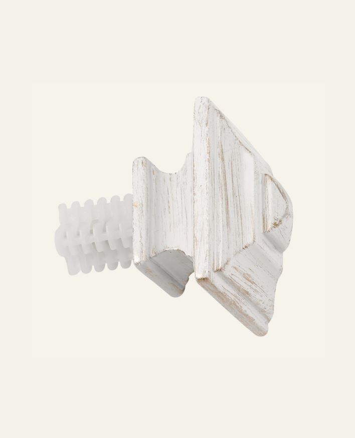 Endestykke 2pk hvit - 13/16 mm hvit - 1