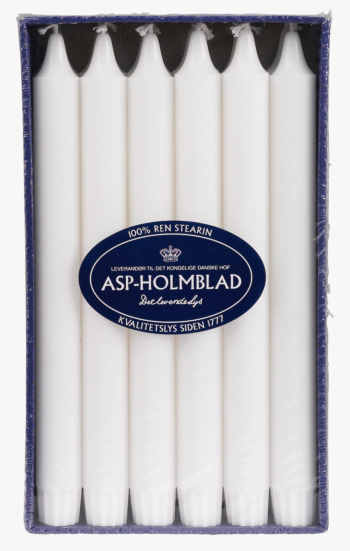 Kronelys hvit - 20 cm hvit - 1