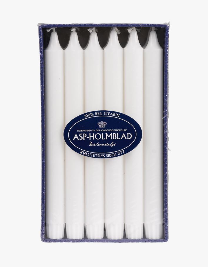 Kronelys hvit - 20 cm hvit - 1