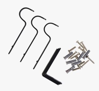 Kid Bracket Veggfester Svart 22/25 mm