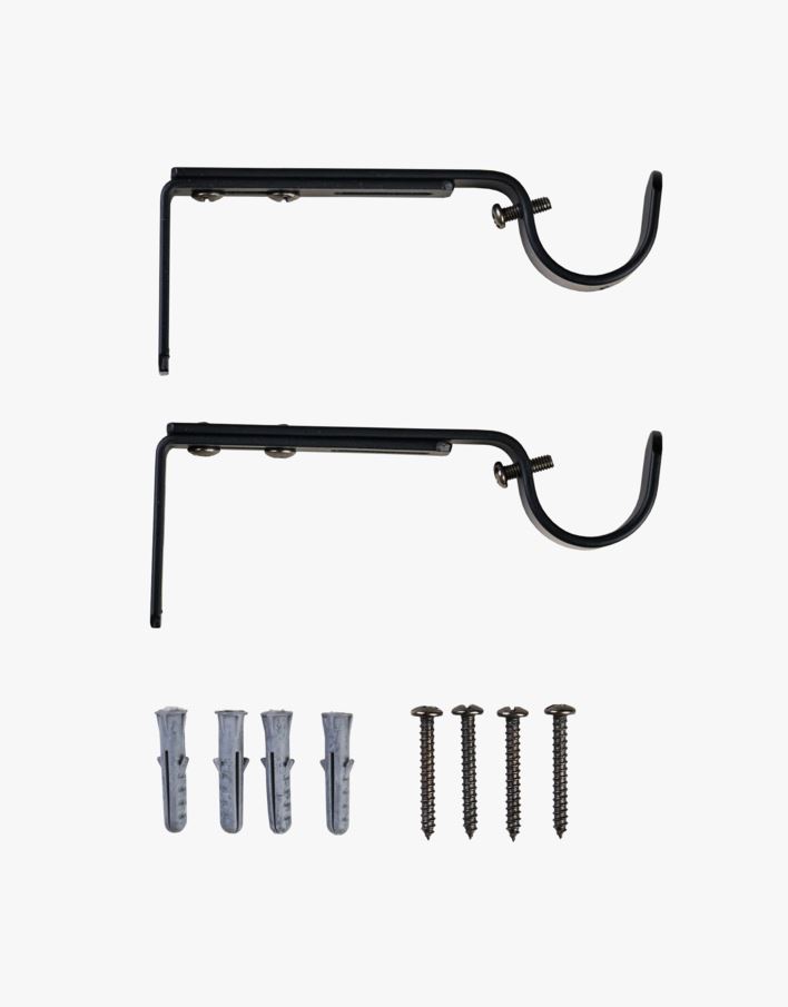 Veggfester svart - 13/16 mm svart - 1