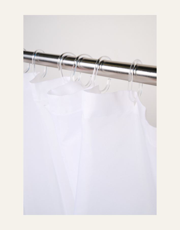 Dusjforheng hvit - 3