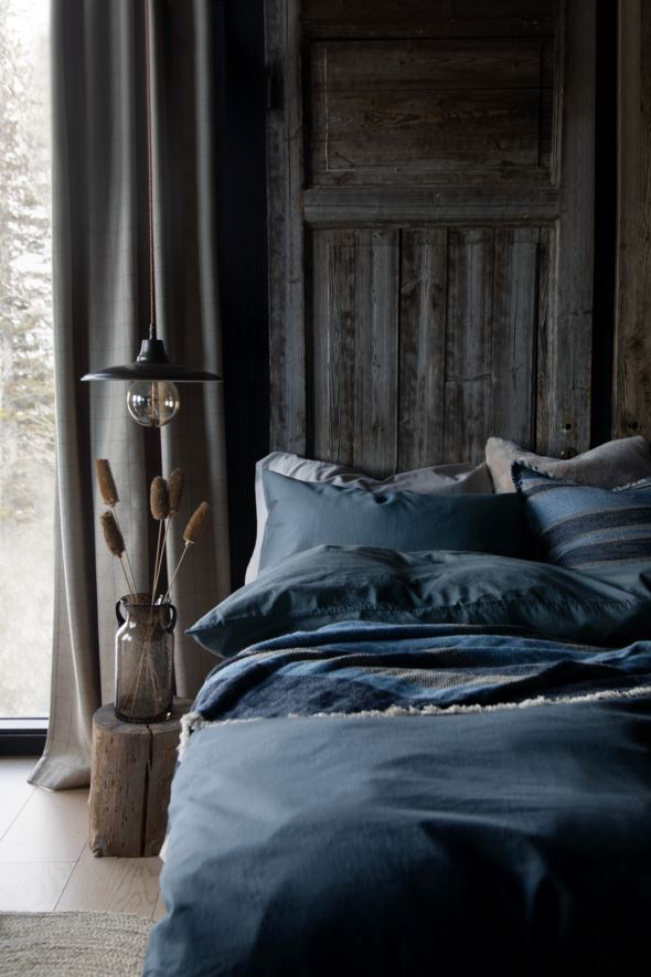 Sateng sengesett tåkeblå - 3