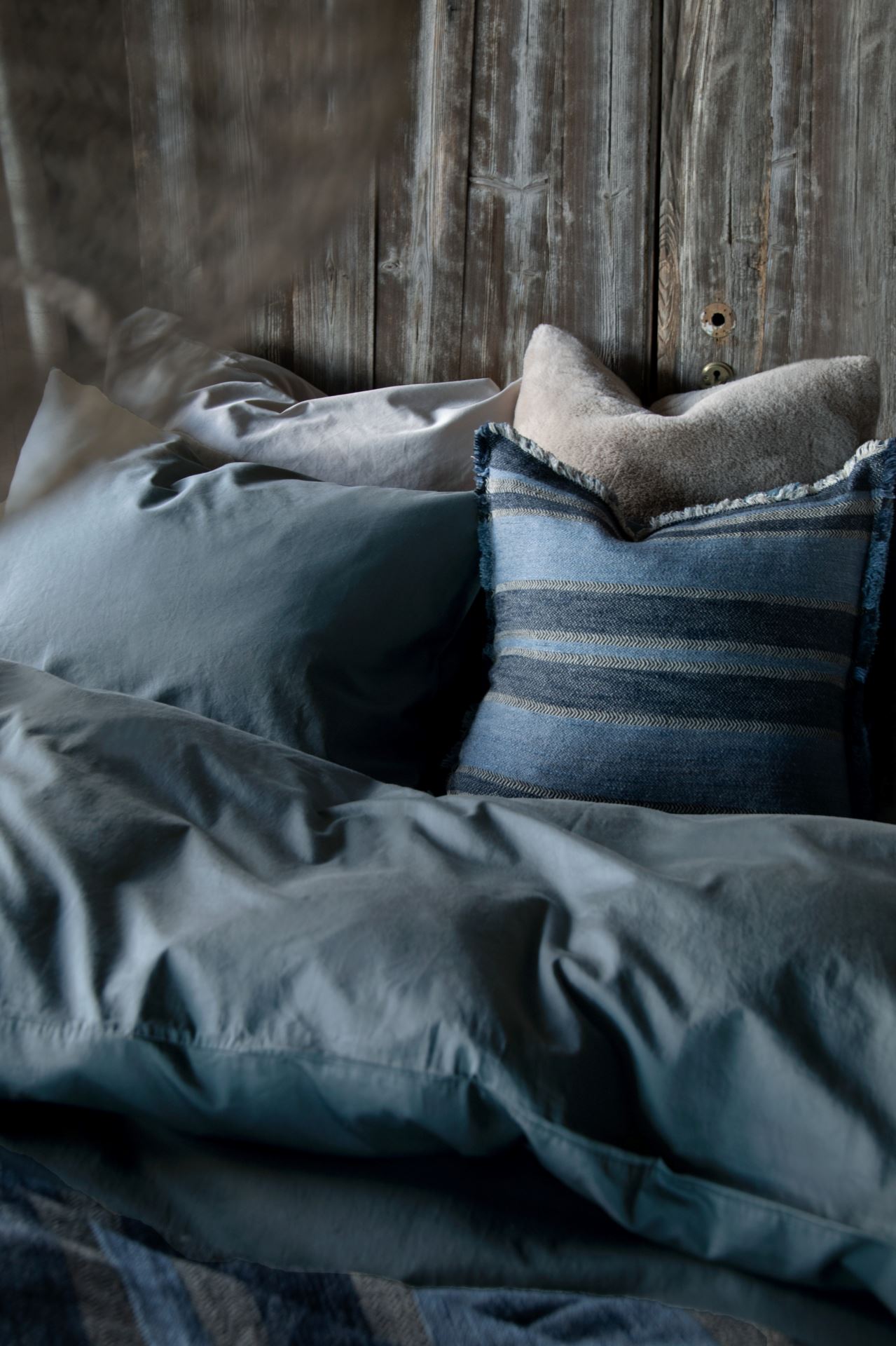 Sateng sengesett tåkeblå - 2