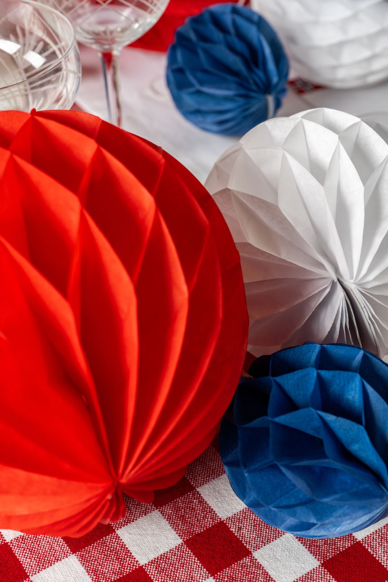 Papirpynt 3pk multi rød - 3