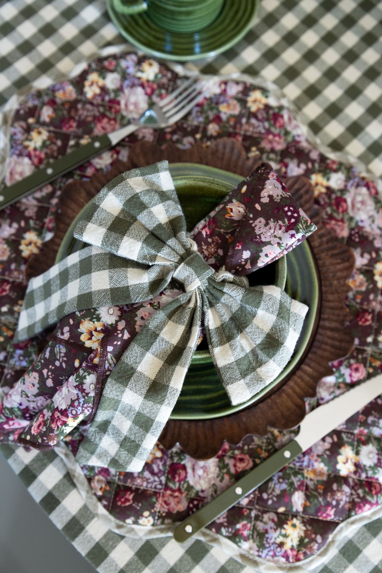 Tøyserviett brun - 2