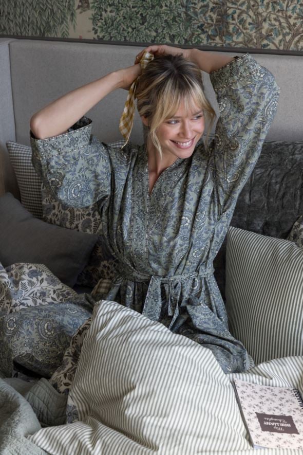 Kimono olivengrønn - 3