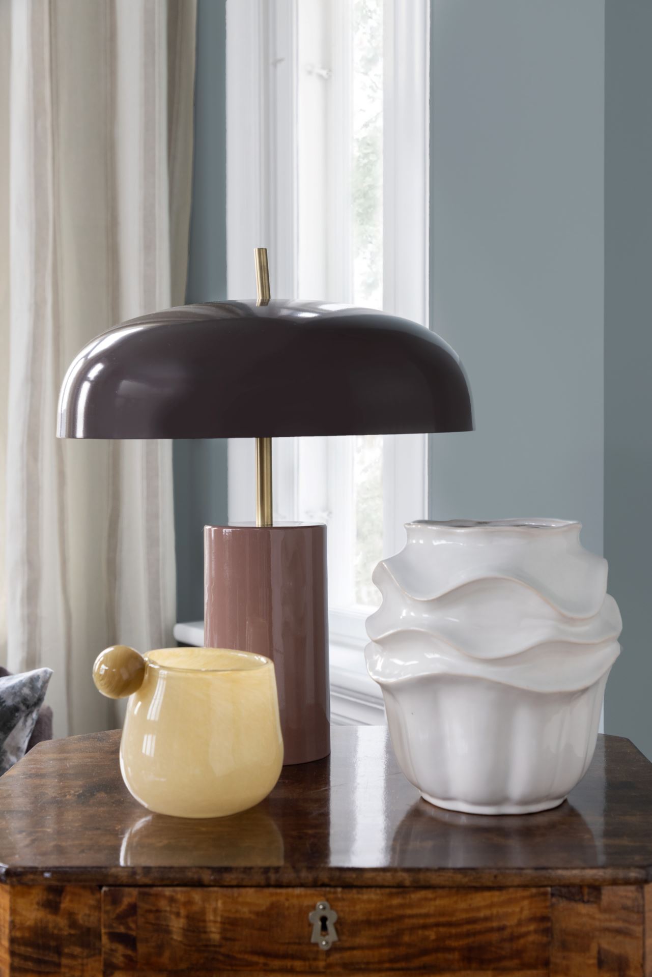 Bordlampe multi rosa - 38x38x48 cm multi rosa - 1