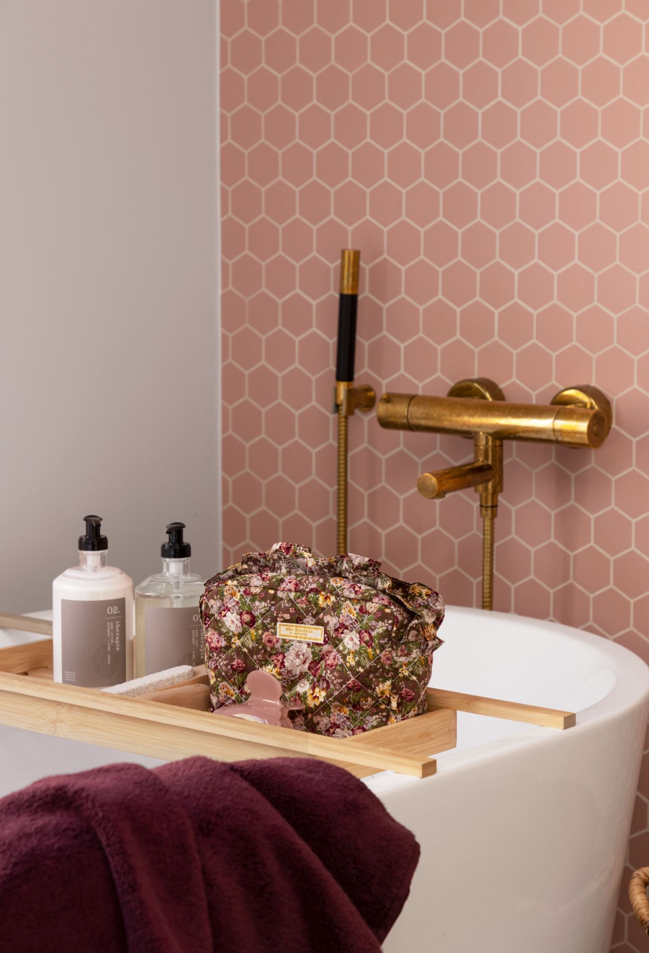 Toalettmappe brun - 2