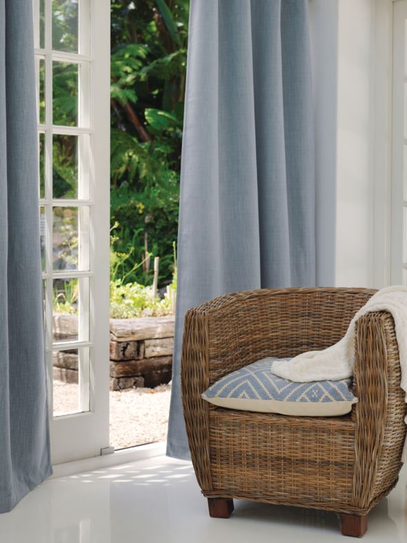 Lysdempende gardin lys blå - 140x160 cm lys blå - 1