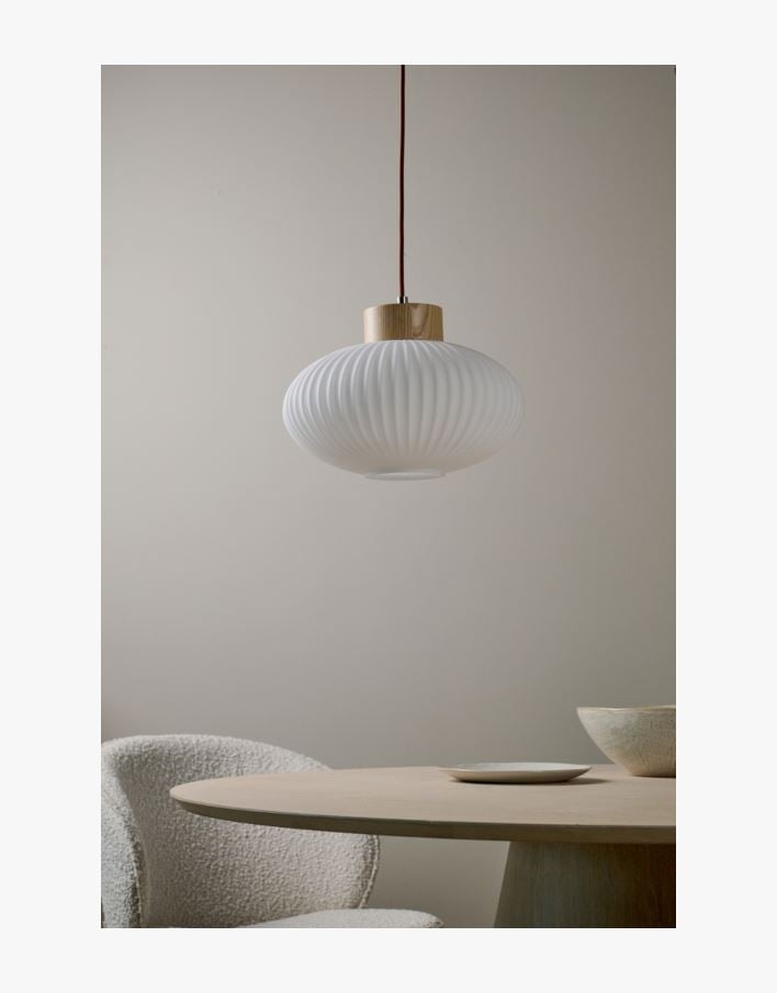 Taklampe natur - 23 cm ø30 natur - 1