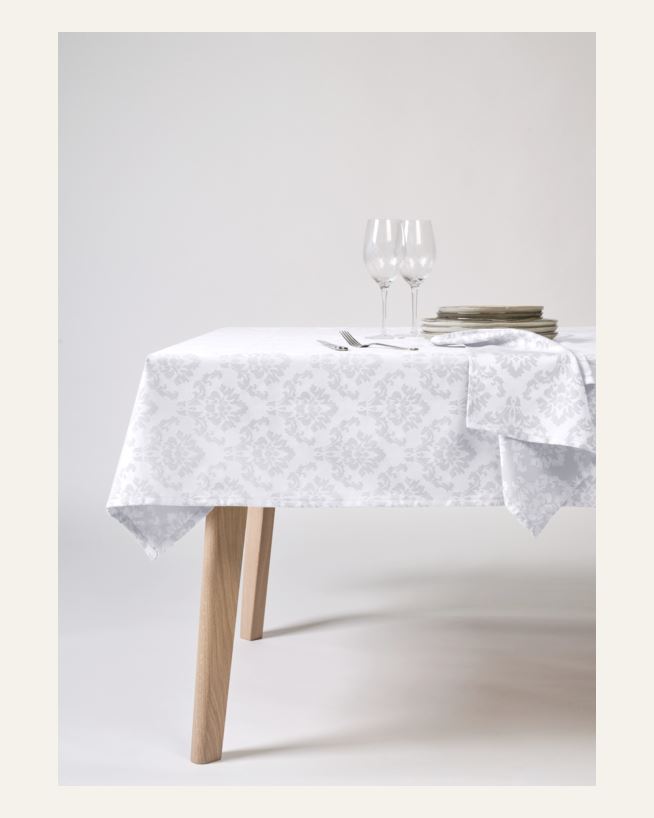 Belagt duk hvit - 140x350 cm hvit - 1