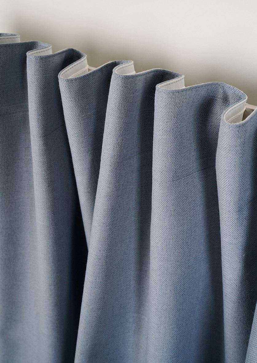 Lystett gardin tåkeblå - 4