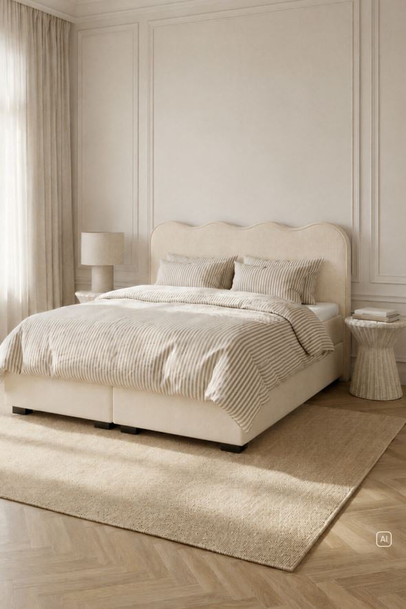 Sengegavl beige - 2
