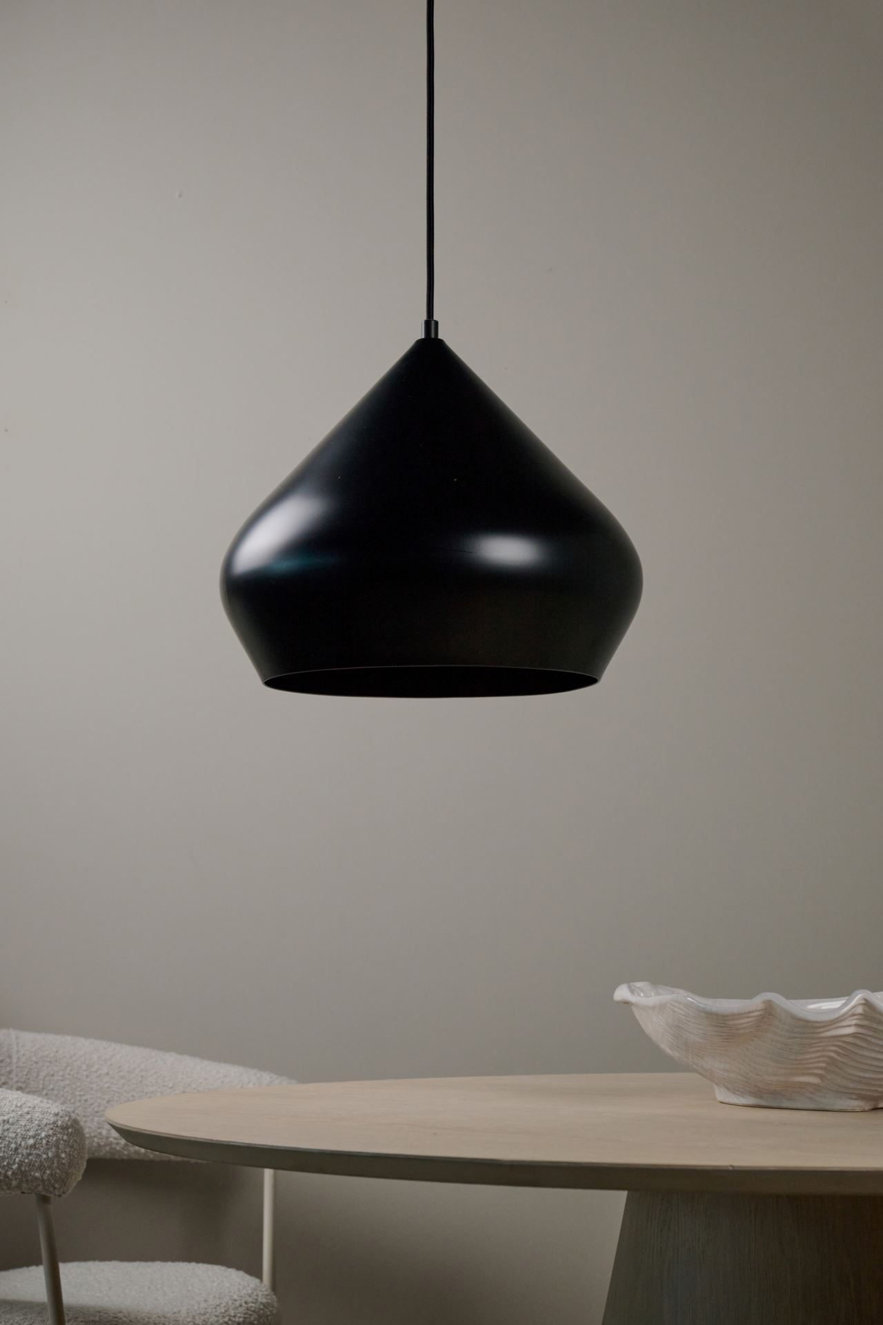 Taklampe svart - 29,5 cm ø34 svart - 1