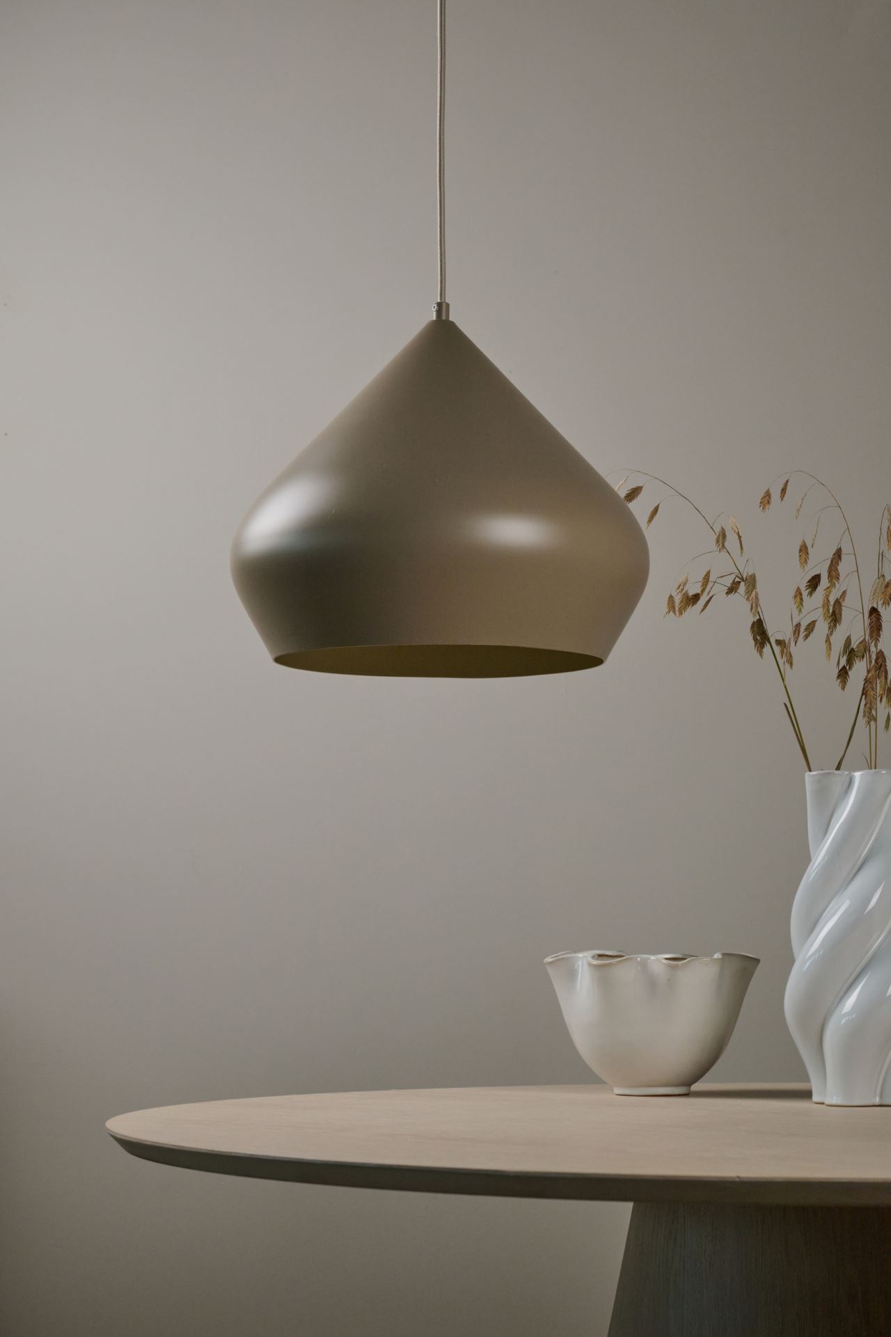 Taklampe taupe - 29,5 cm ø34 taupe - 1