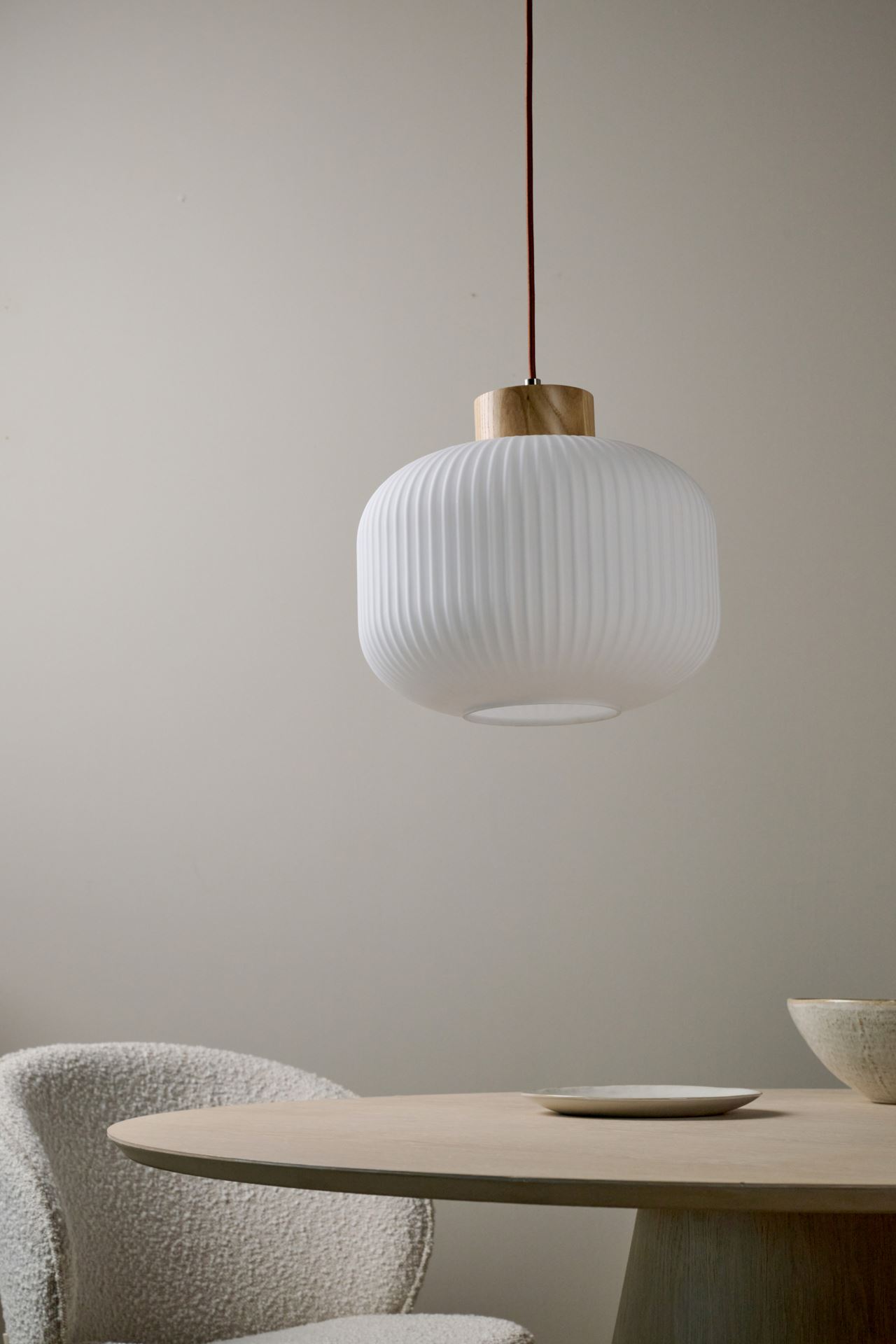 Taklampe natur - 25 cm ø30 natur - 1