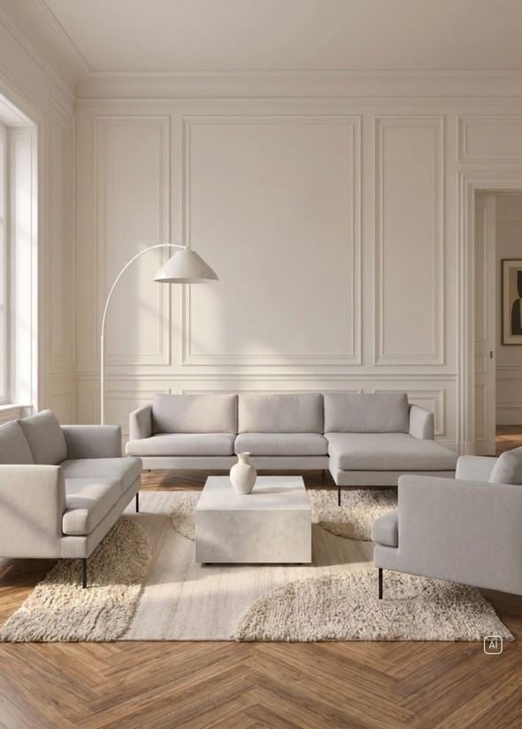 3 seter sofa beige - 3