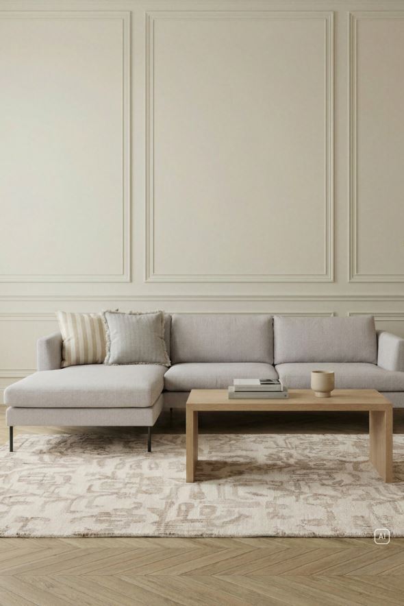 Sofa sjeselong venstre beige - 3