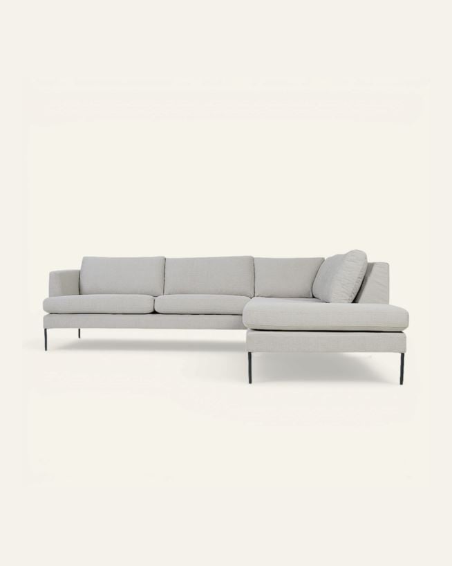 Sofa åpen ende høyre beige - 269x220x80 cm beige - 1