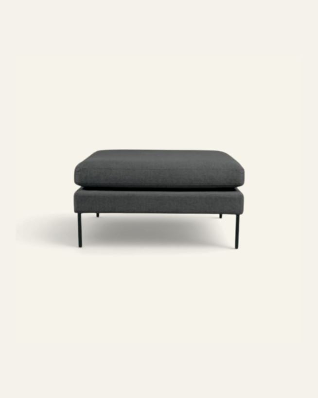 Puff grå - 90x90x47 cm grå - 1