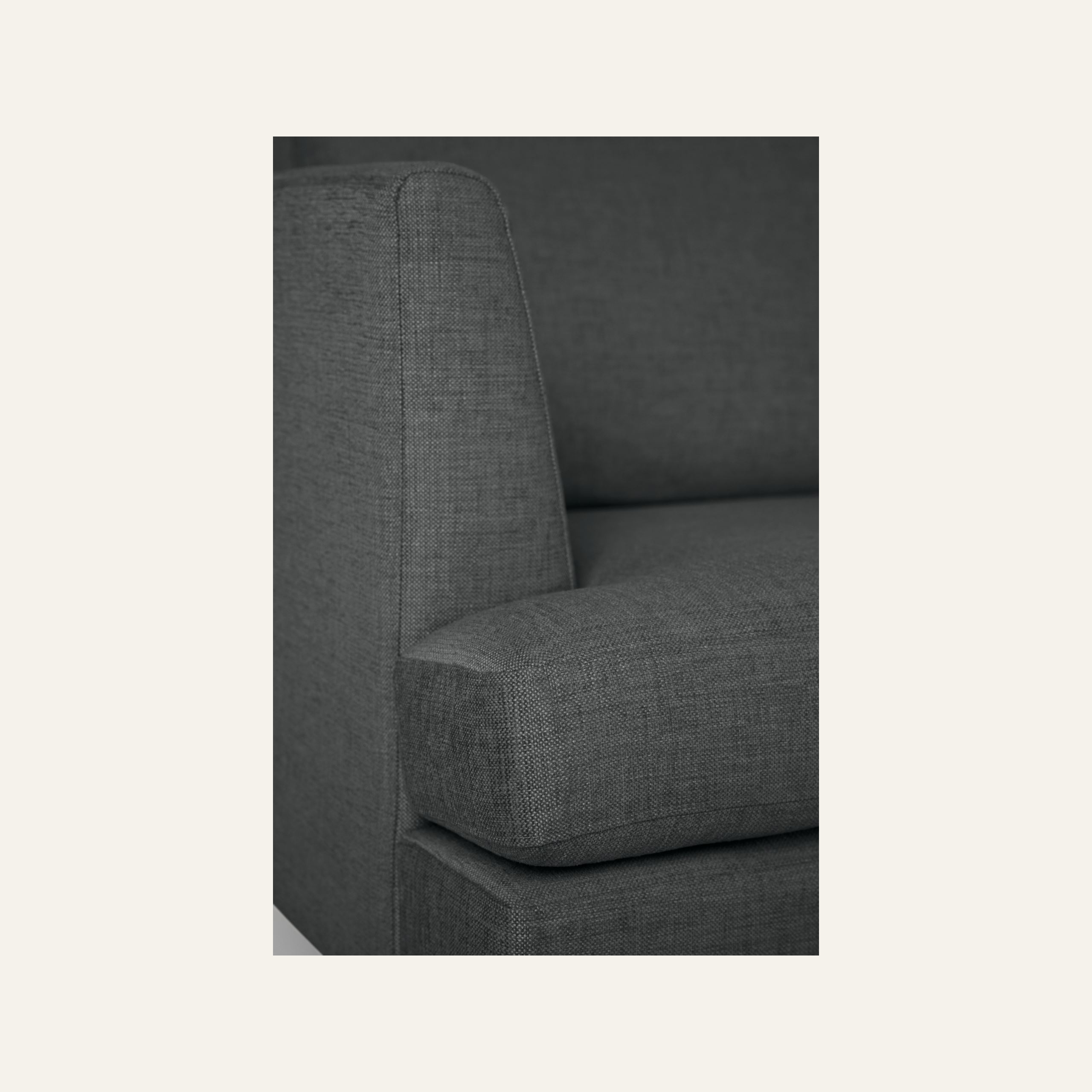 Sofa åpen ende høyre grå - 3