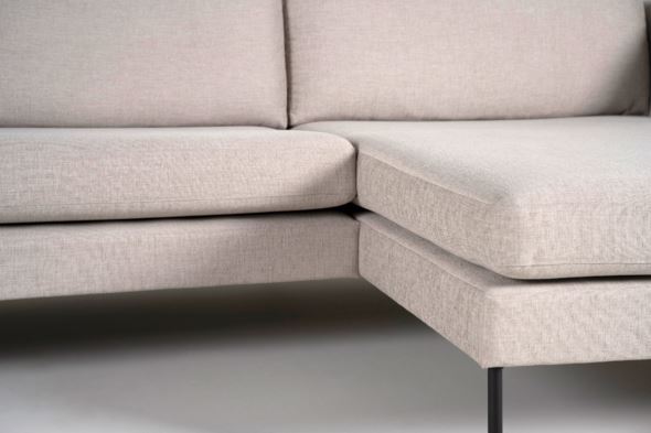 Sofa sjeselong høyre beige - 7
