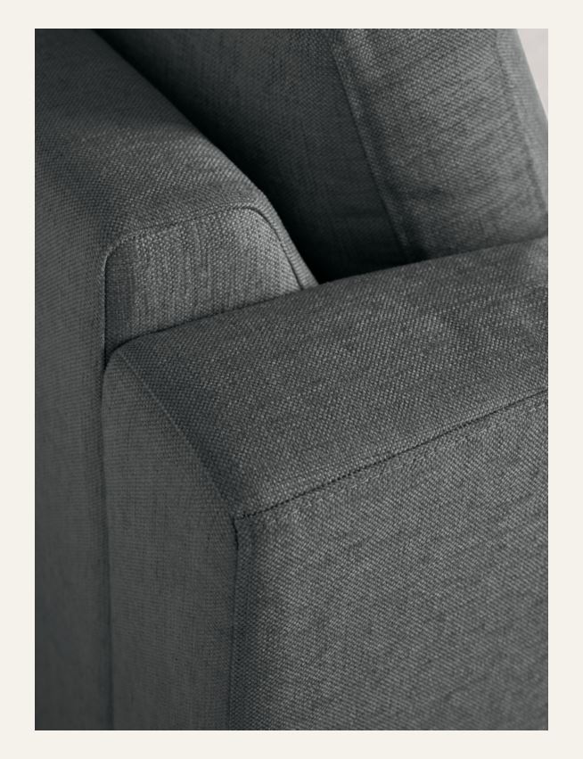 Sofa åpen ende venstre grå - 3