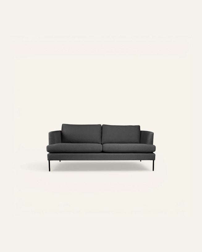 3 seter sofa grå - 189x94x80 cm grå - 1