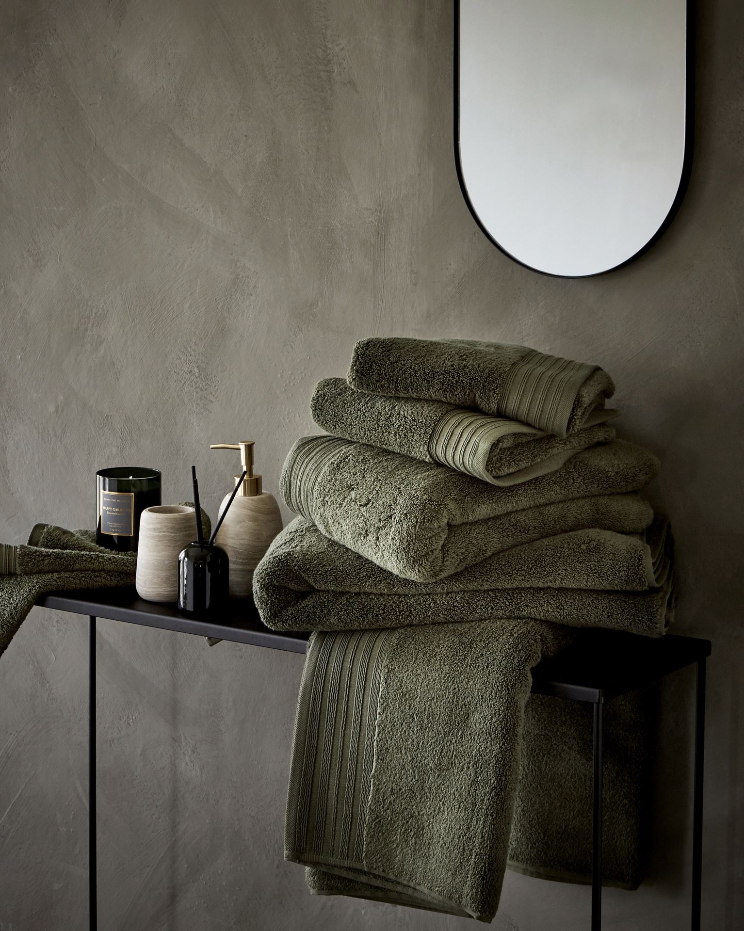 Håndkle olivengrønn - 4