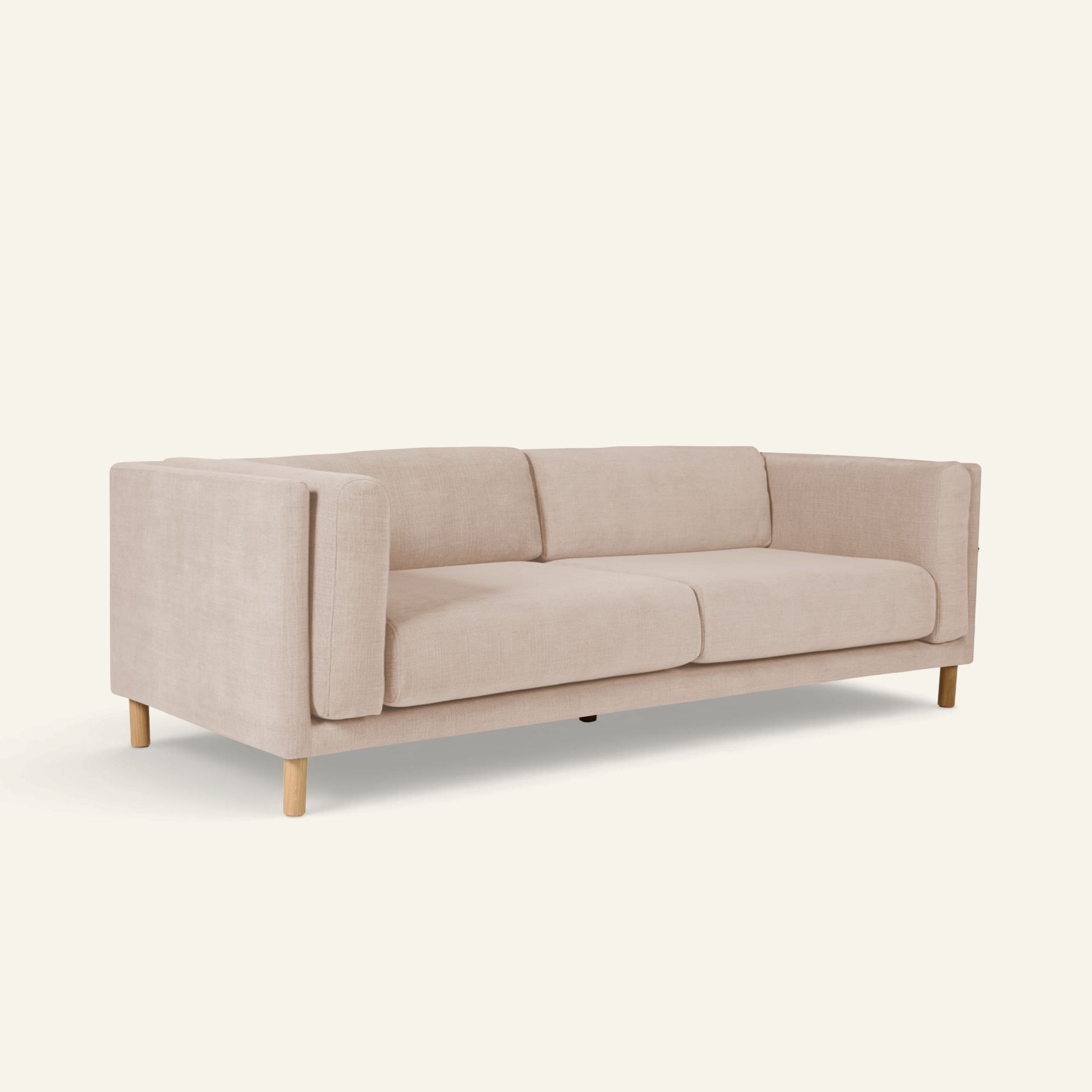 3 seter sofa lys beige - 3