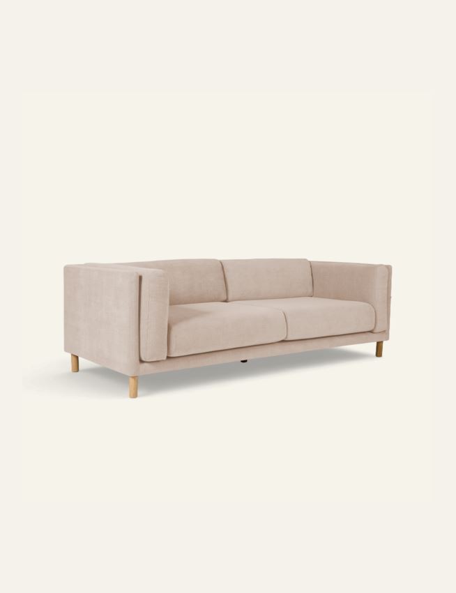 3 seter sofa lys beige - 3