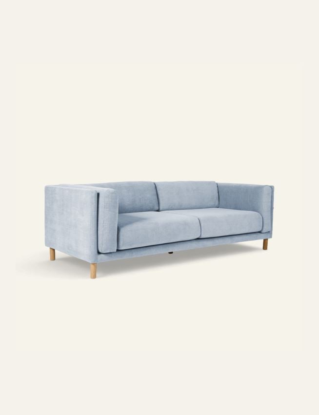 3 seter sofa gråblå - 3