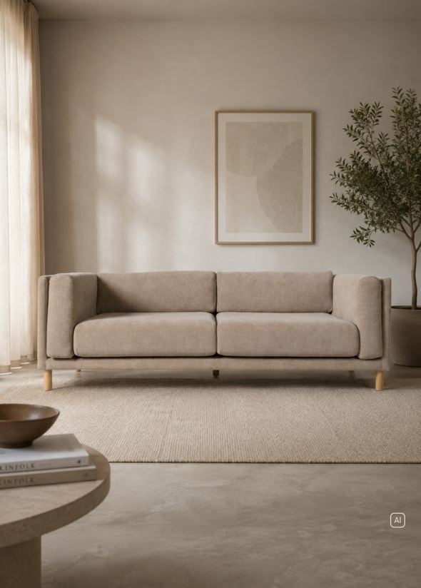 3 seter sofa taupe - 2