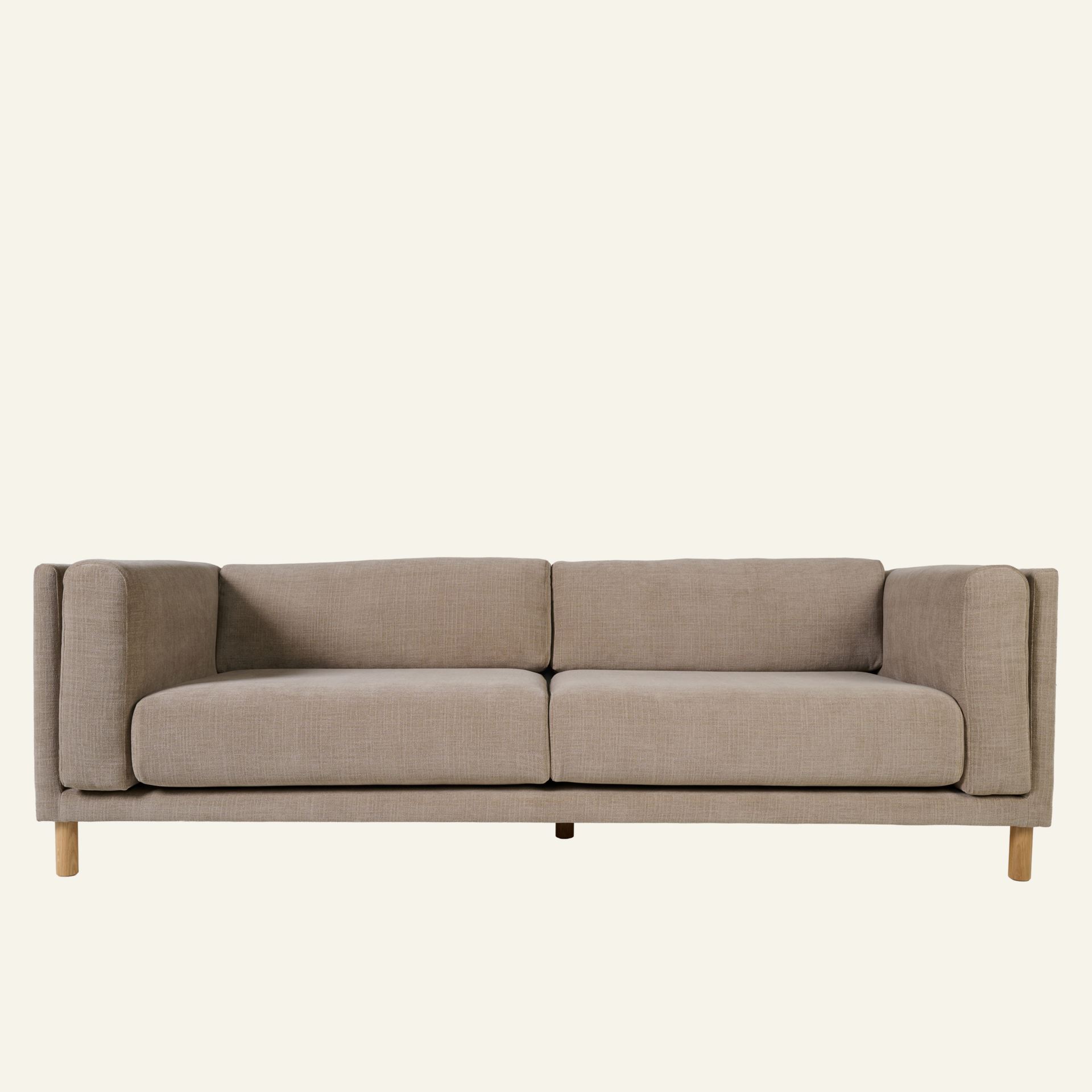 3 seter sofa taupe - 221x88x68 cm taupe - 1