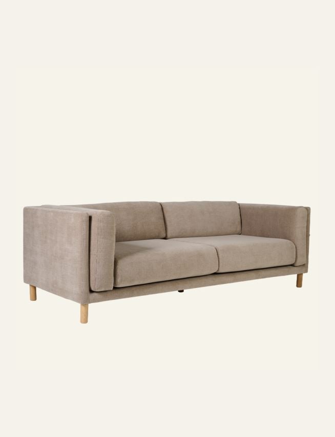 3 seter sofa taupe - 3