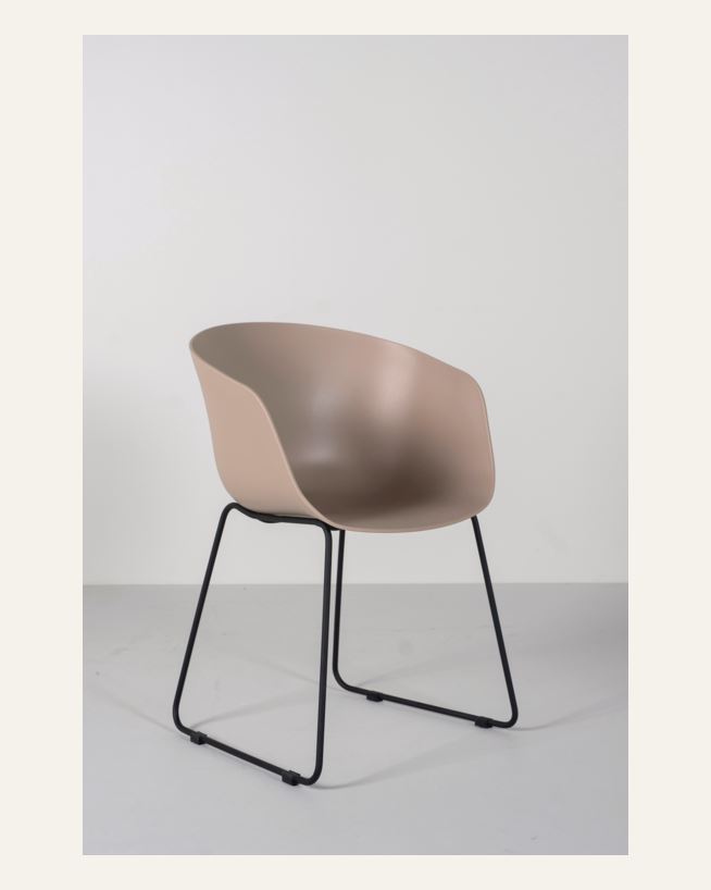 Spisestuestol beige - 55x52x79 cm beige - 1