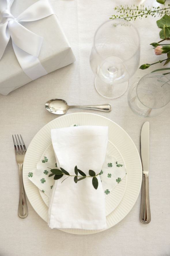 Linserviett hvit - 4