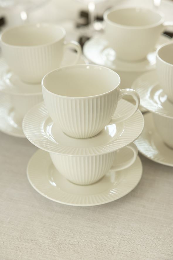 Kopp m/ skål hvit - 3