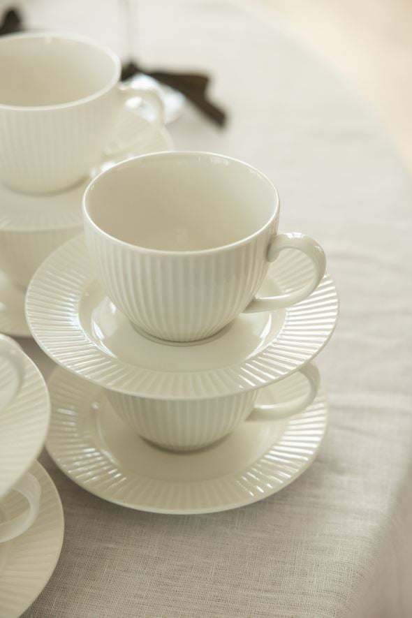 Kopp m/ skål hvit - 4