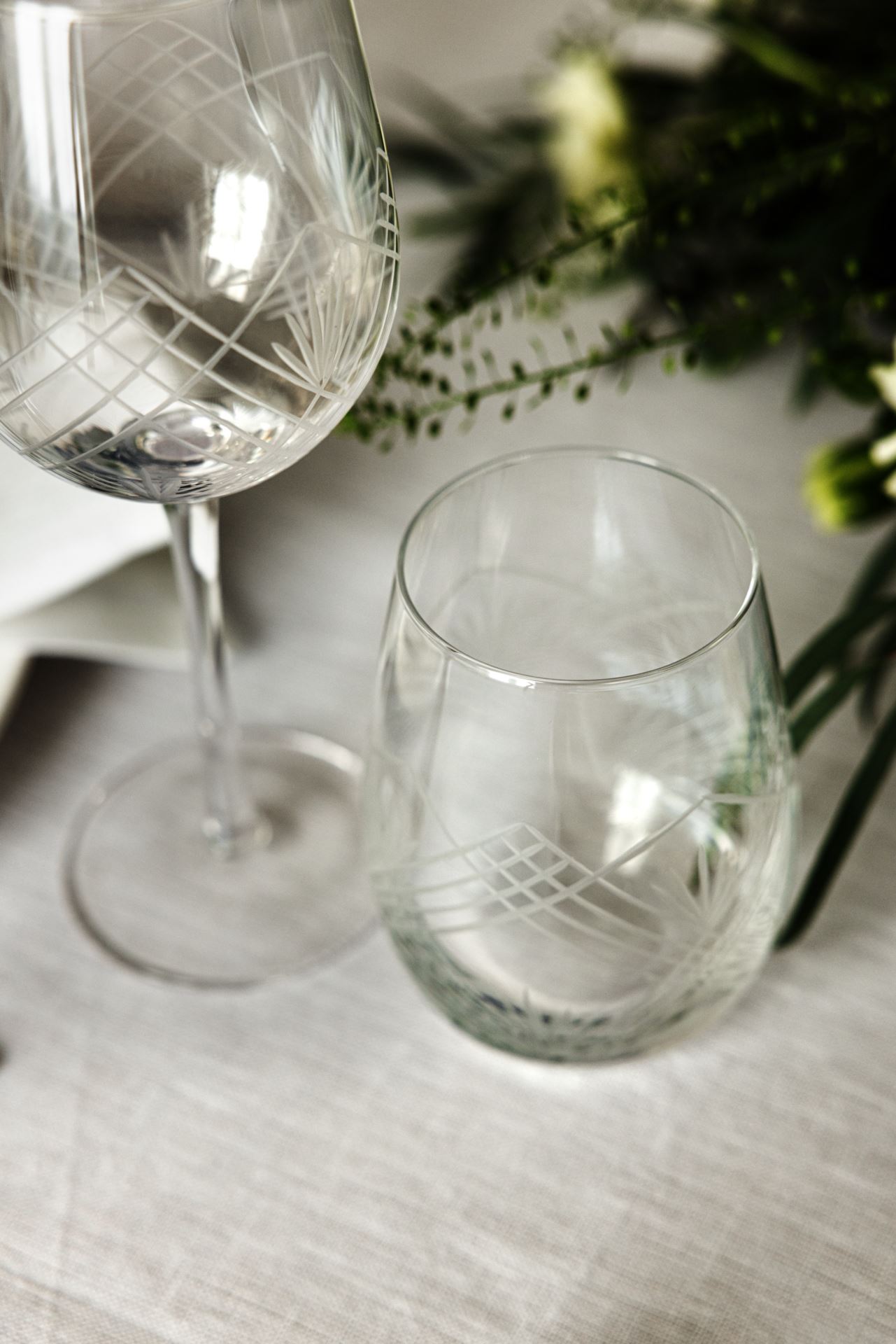 Rødvinsglass transparent - 5