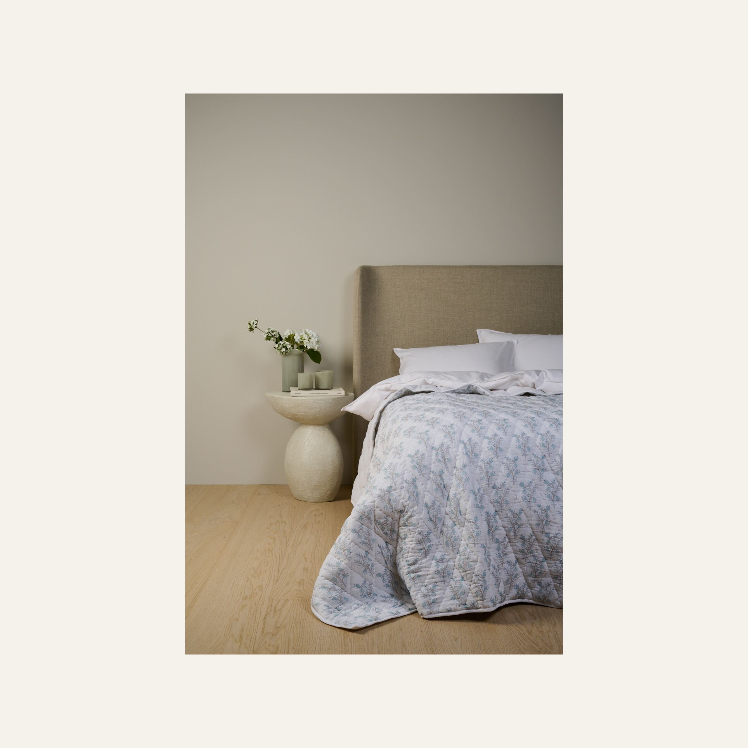 Sengeteppe lys blå - 3